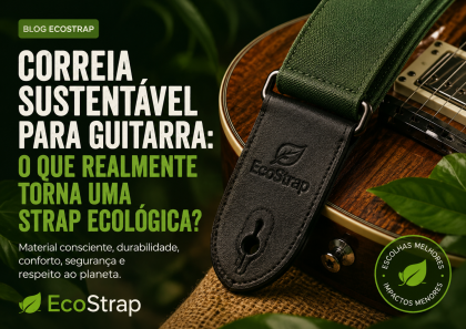 Correia sustentável para guitarra: o que realmente torna uma strap ecológica?